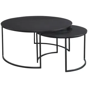 BARNETTE MODERN NESTING COFFEE TABLES SET OF 2