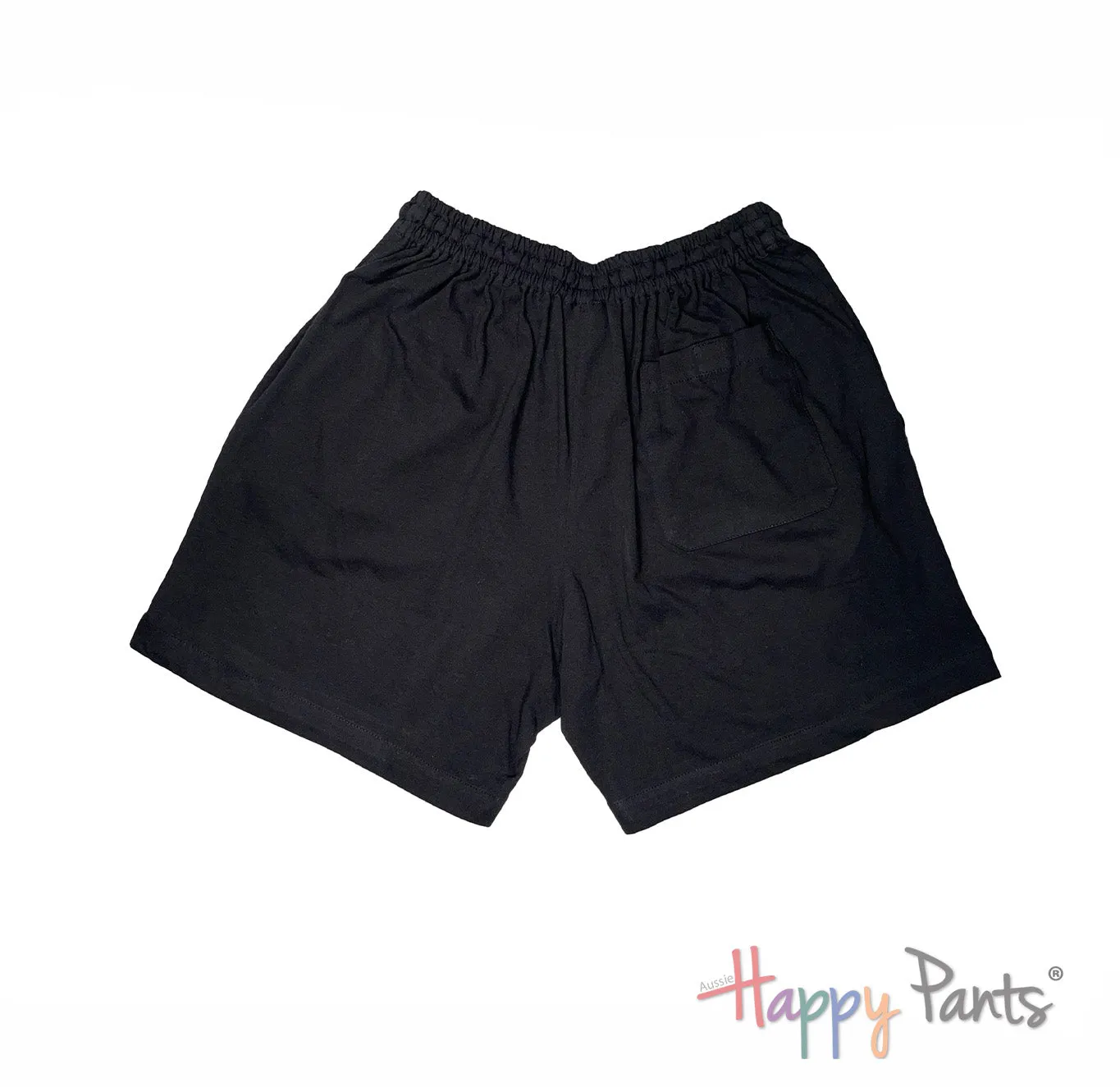 Black Plain Classic Shorts