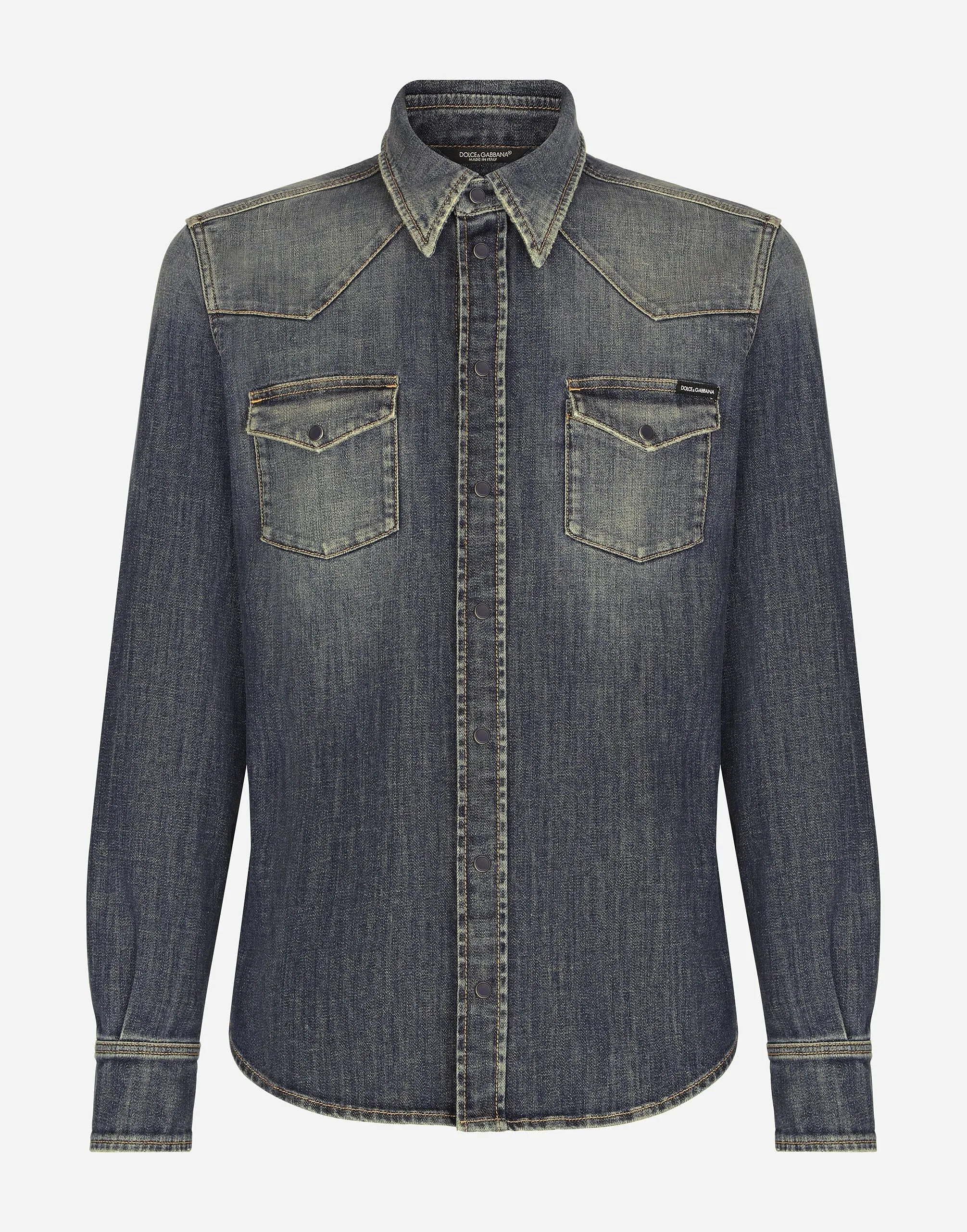 Button-Up Denim Shirt