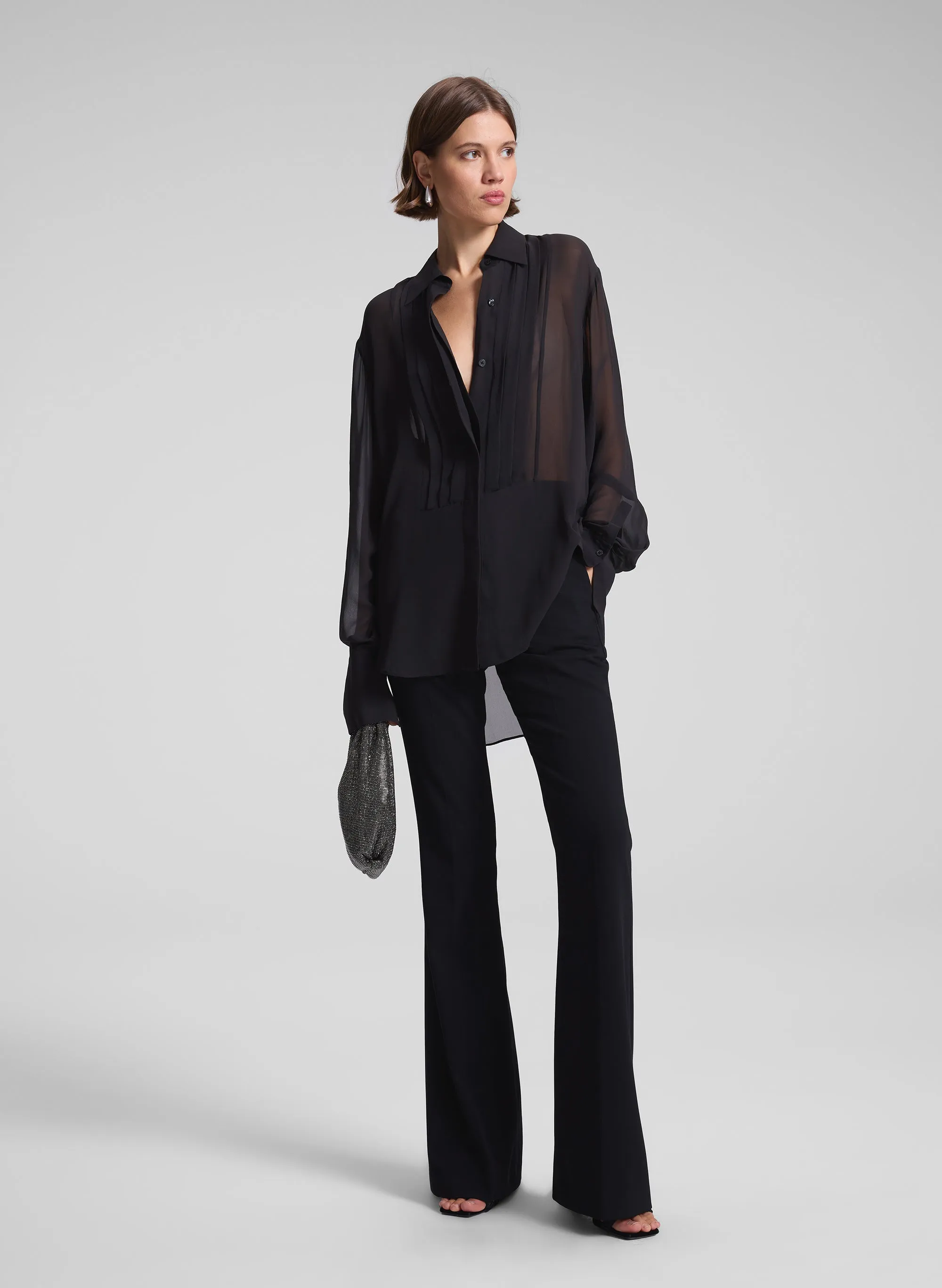 Camden Tux Silk Top