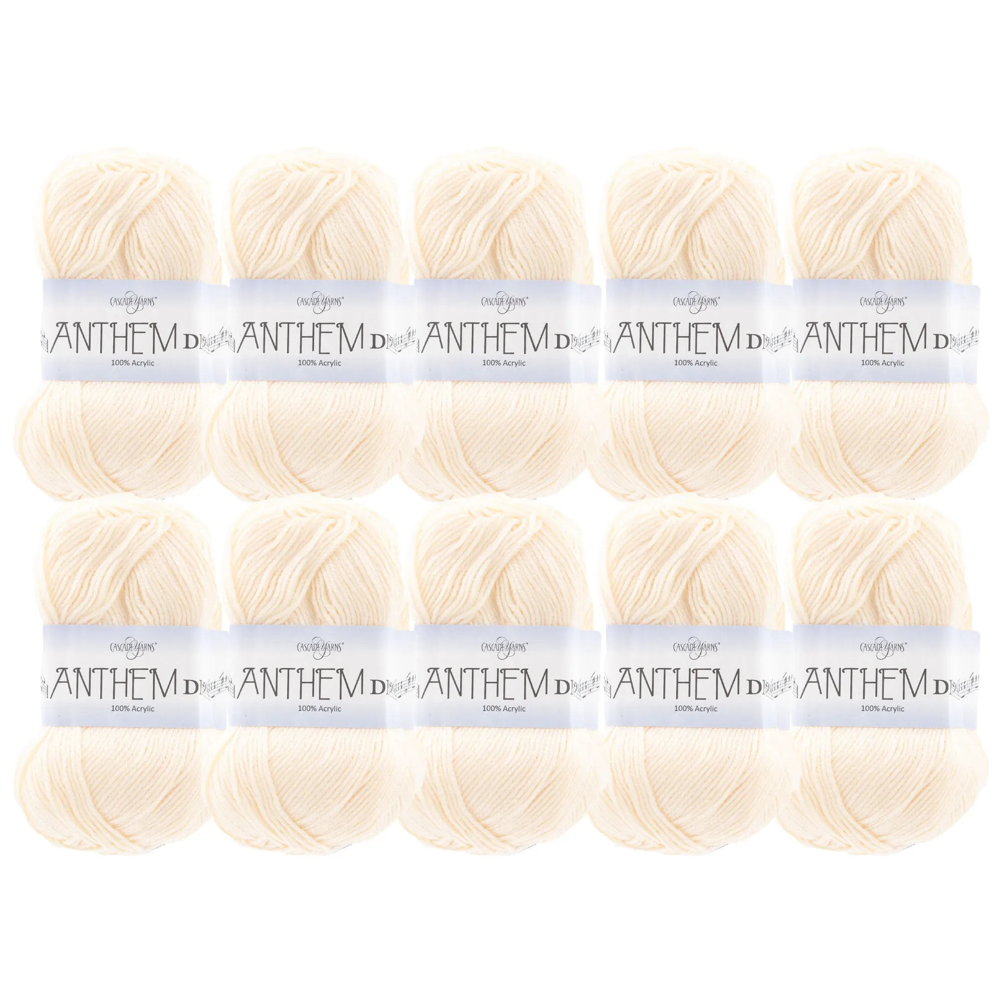 Cascade Yarns Anthem DK Yarn - 40 White Peach - 10-Pack