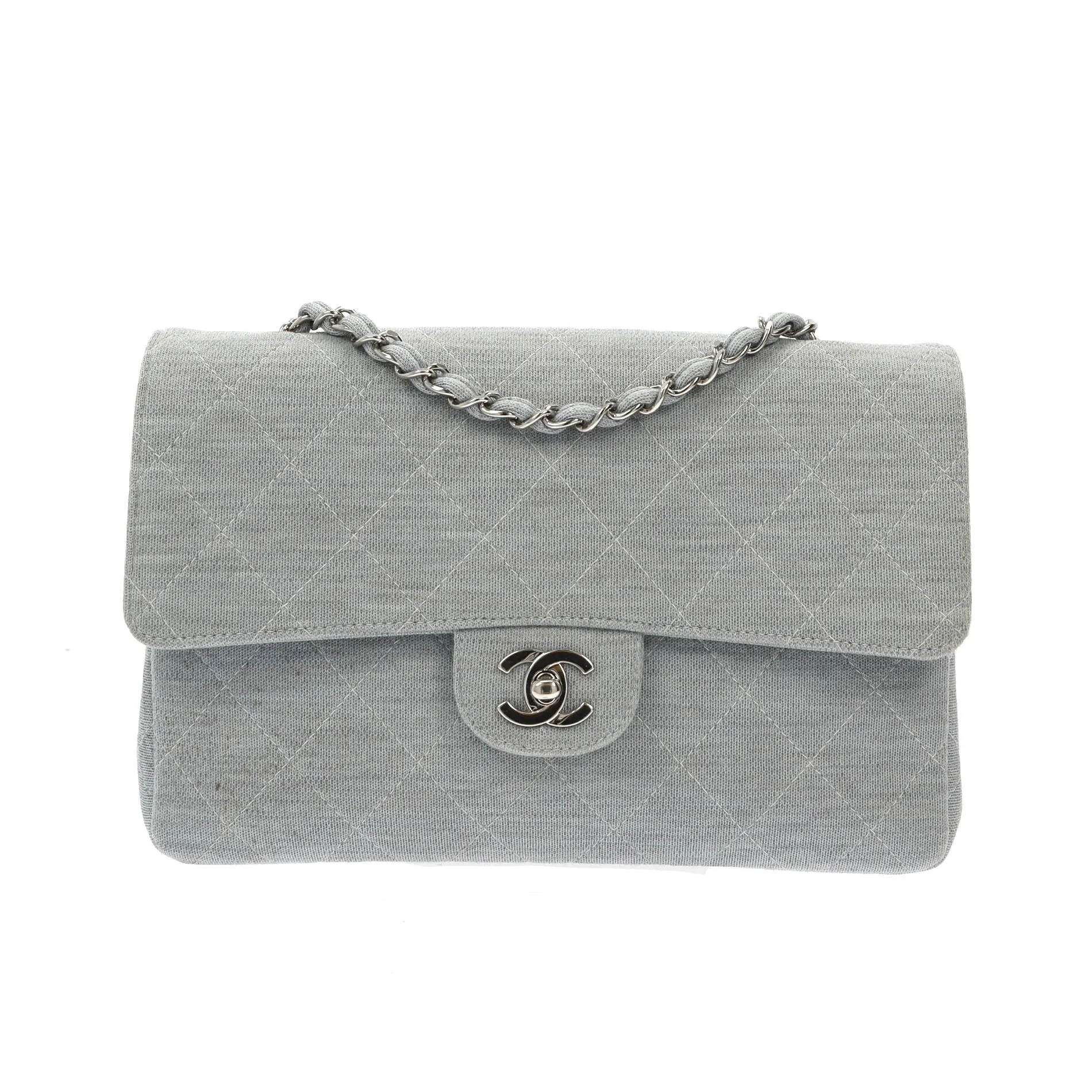 CHANEL Timeless/Classique Shoulder Bag in Blue Denim/Jeans