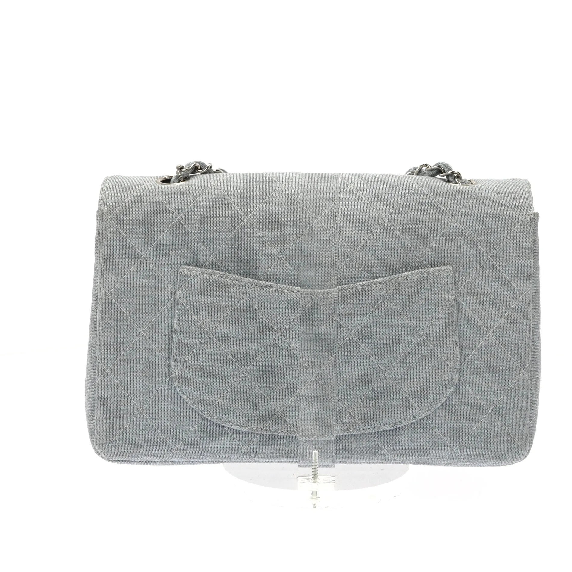 CHANEL Timeless/Classique Shoulder Bag in Blue Denim/Jeans