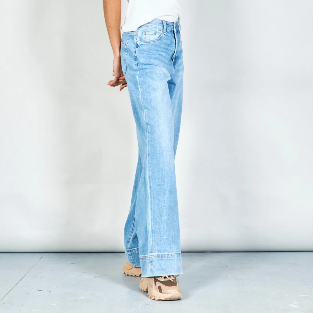 Classic high-waist straight-leg jeans wholesale