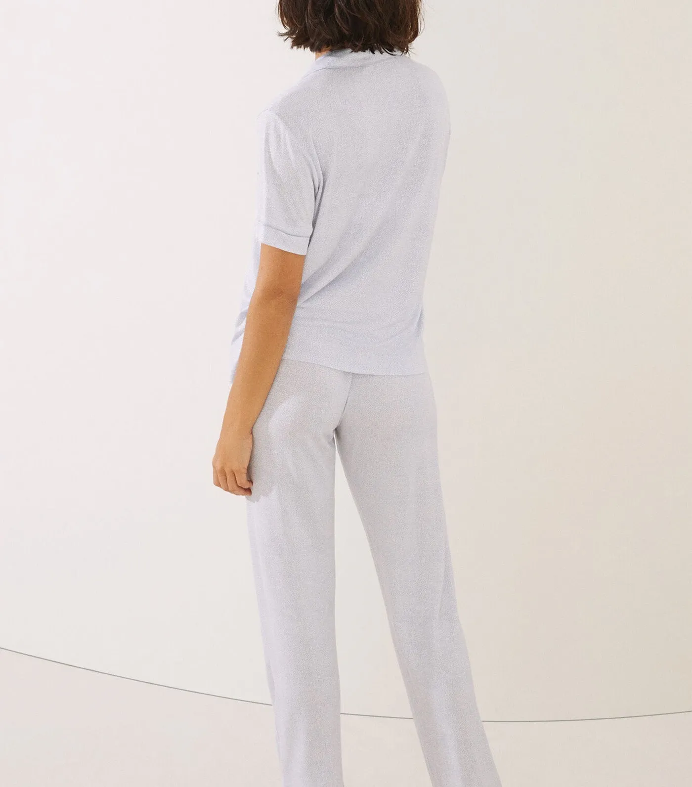 Classic Printed Pyjamas Light Gray