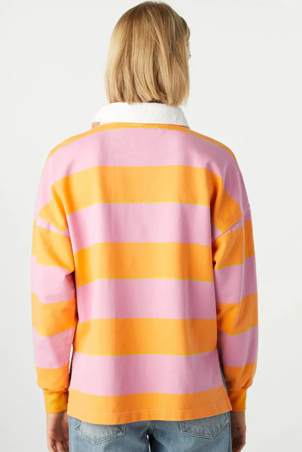 Comfy Striped Long Sleeve Sweatshirt