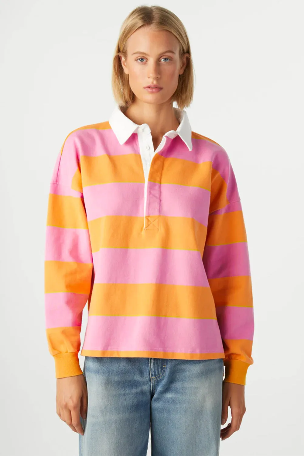 Comfy Striped Long Sleeve Sweatshirt