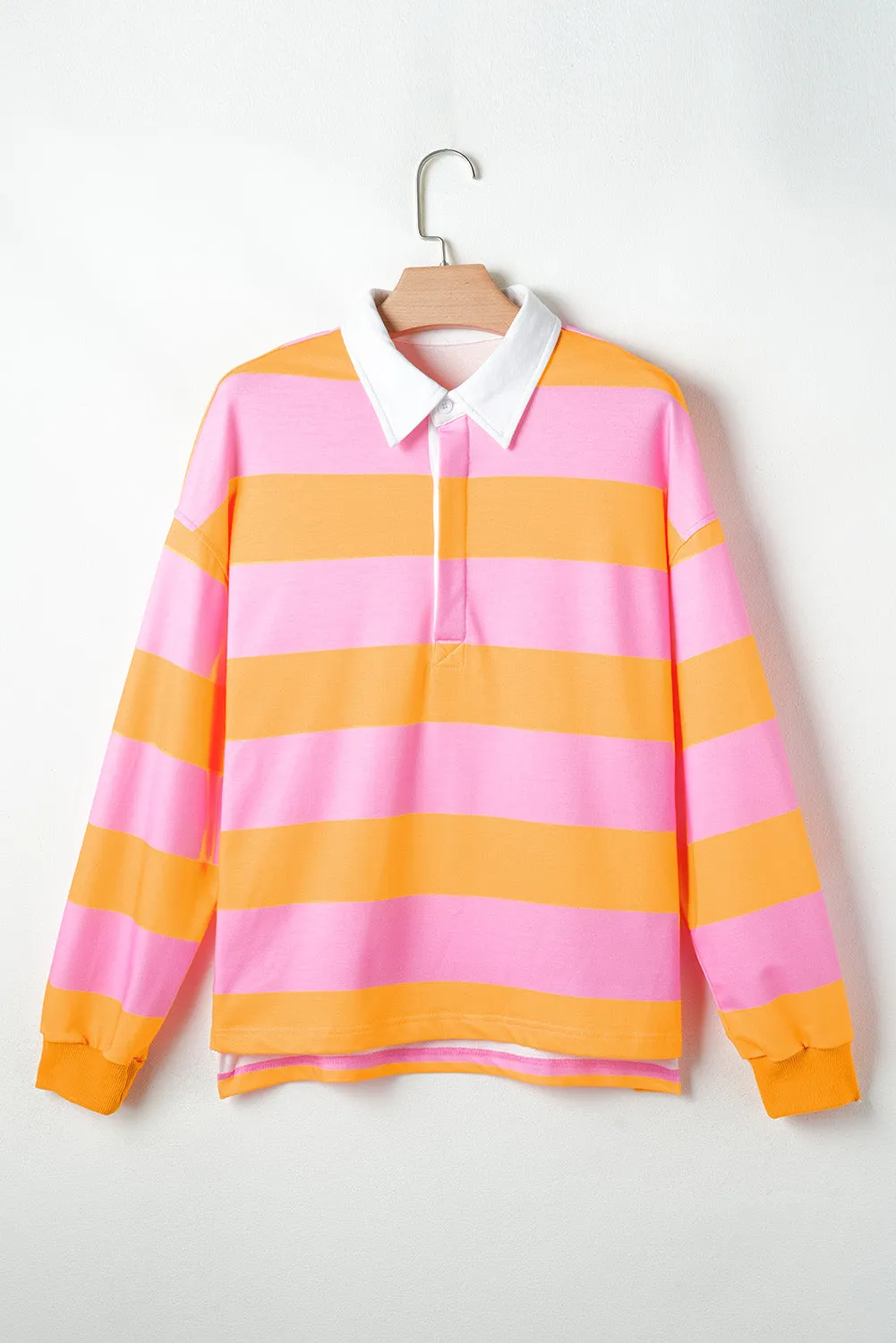 Comfy Striped Long Sleeve Sweatshirt