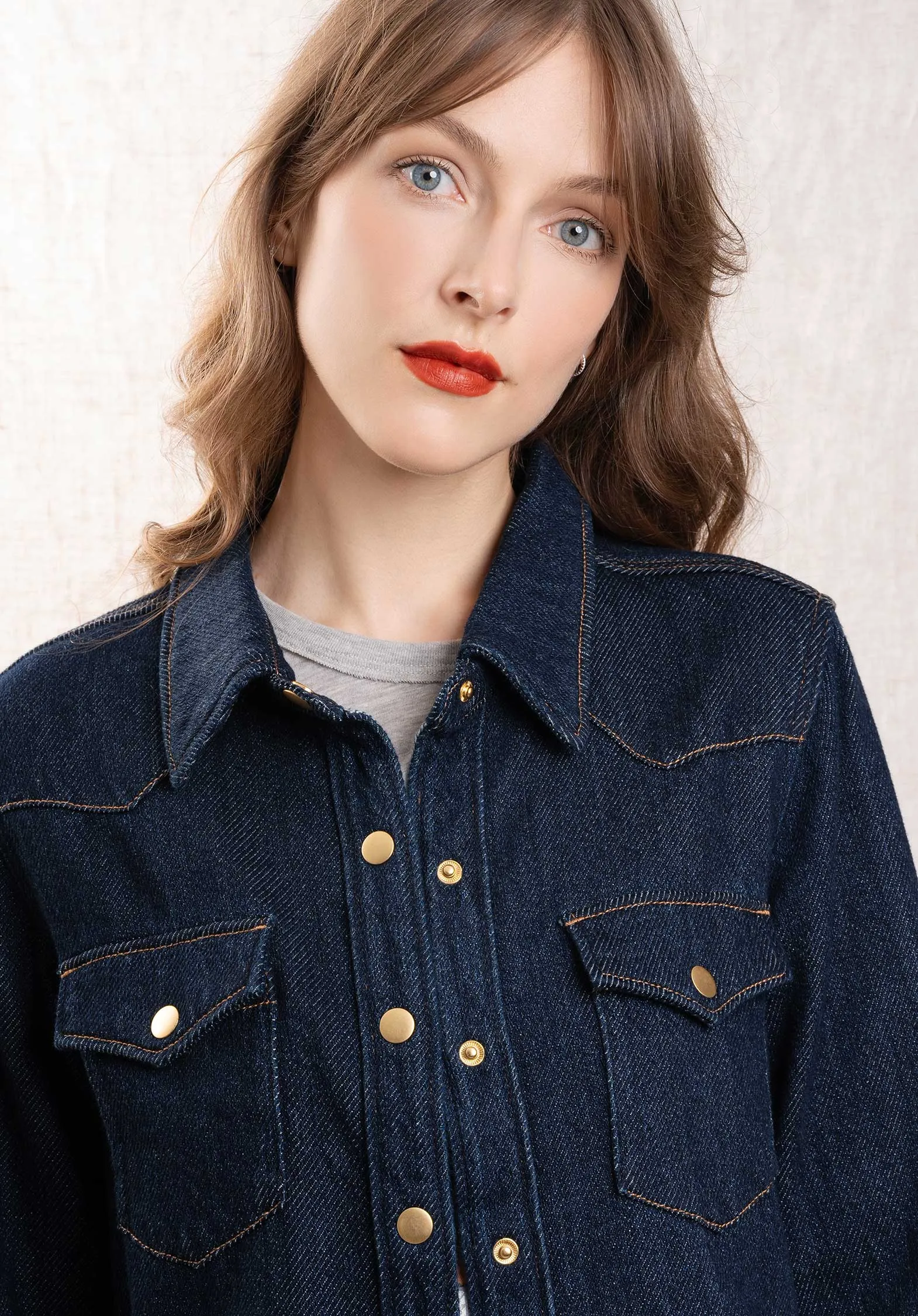 Denim Shirt Dalia Deni Dalia Denim 3d Dark-Blue