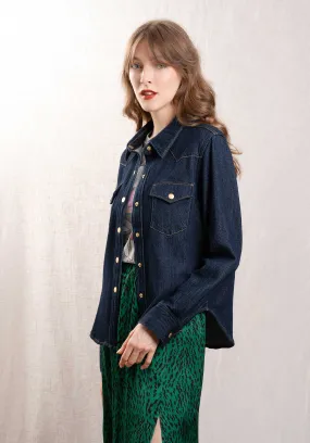 Denim Shirt Dalia Deni Dalia Denim 3d Dark-Blue