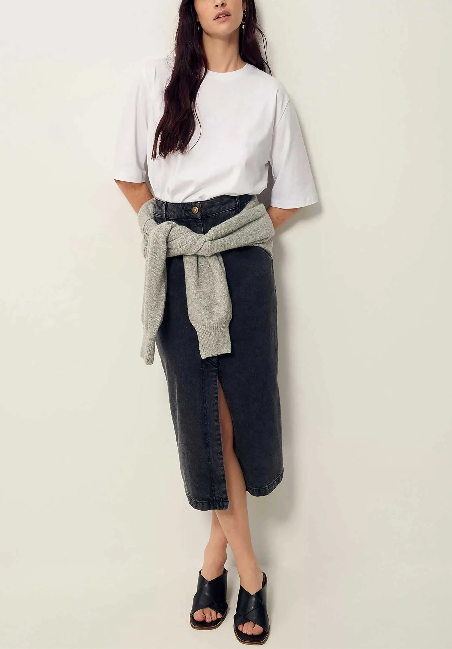 Denim Skirt Amadeo Amadeo Denim Graffit