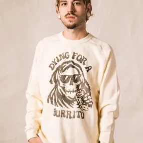 Dying For a Burrito Hemp Crewneck Sweatshirt