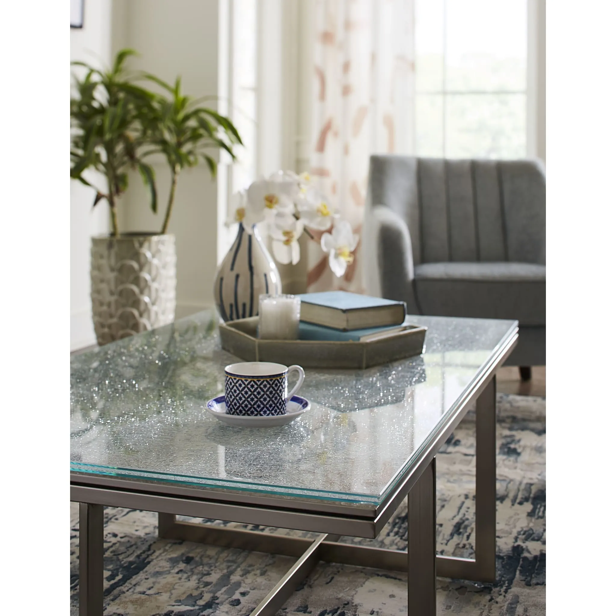 Eliza Coffee Table in Ultra White