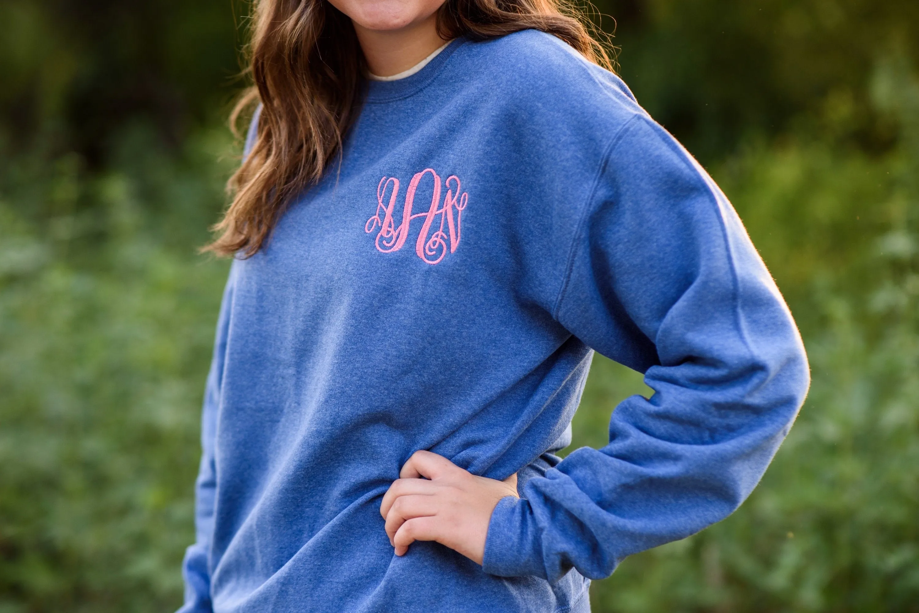 Embroidered Monogrammed Sweatshirts for Women