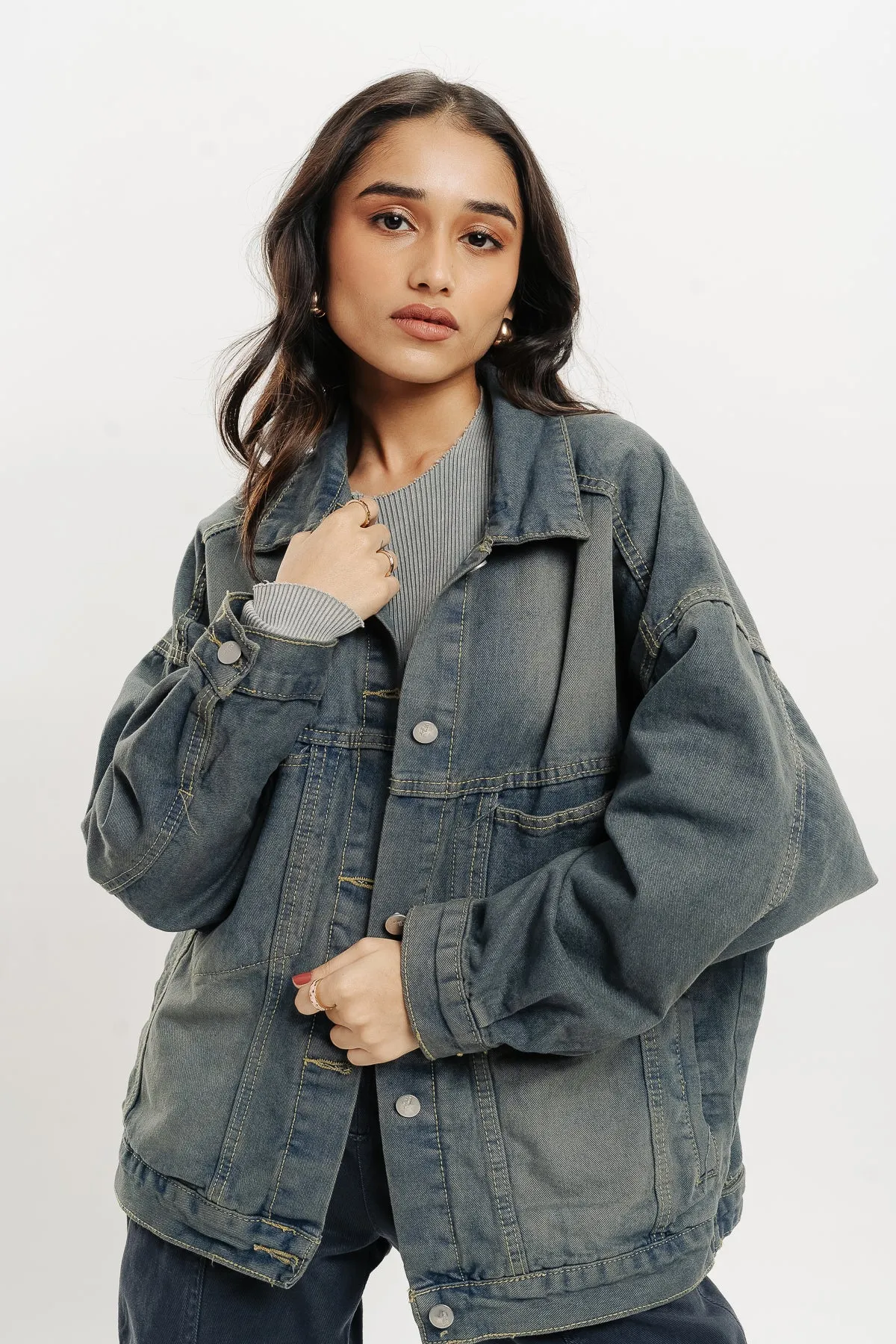 Faded Blue Denim Jacket