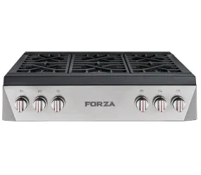 Forza 36" Professional Rangetop in Stainless Steel - FRT366GN