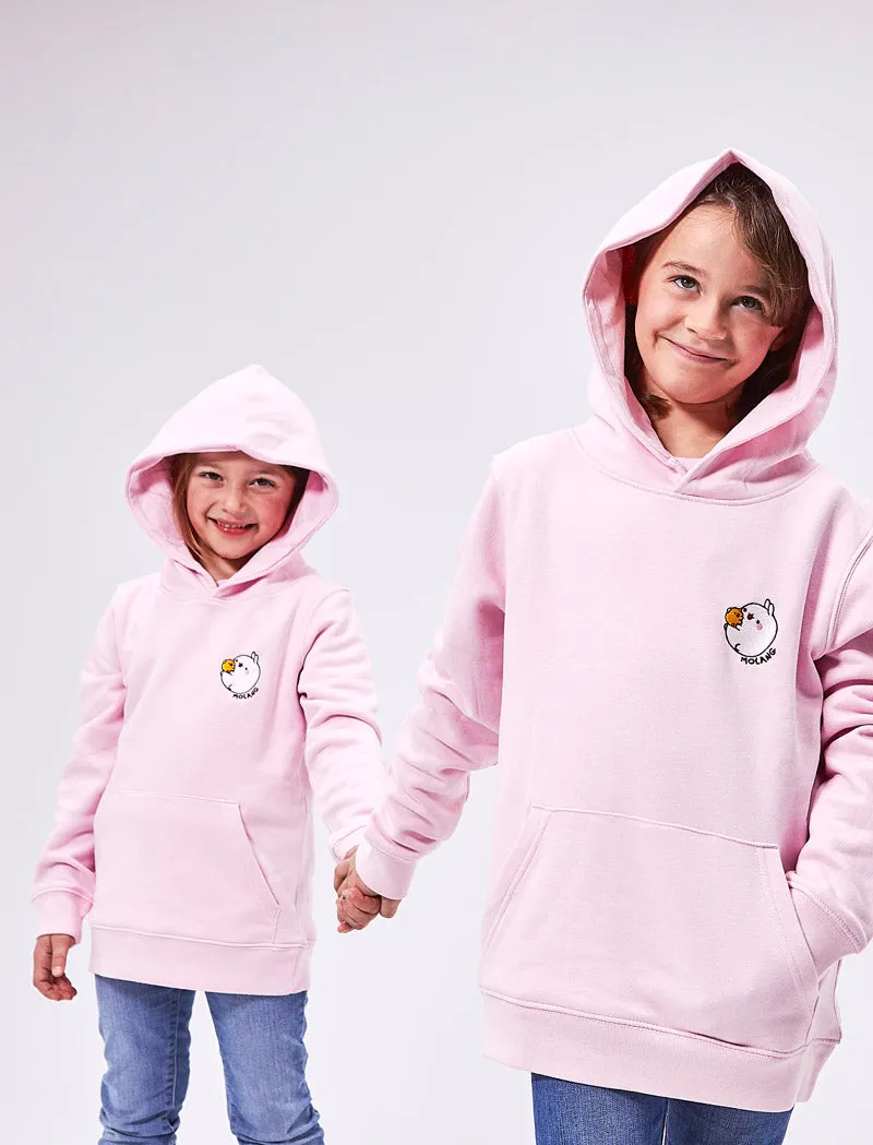 Free Hugs Molang and Piu Piu Embroidered Kids Hoodie