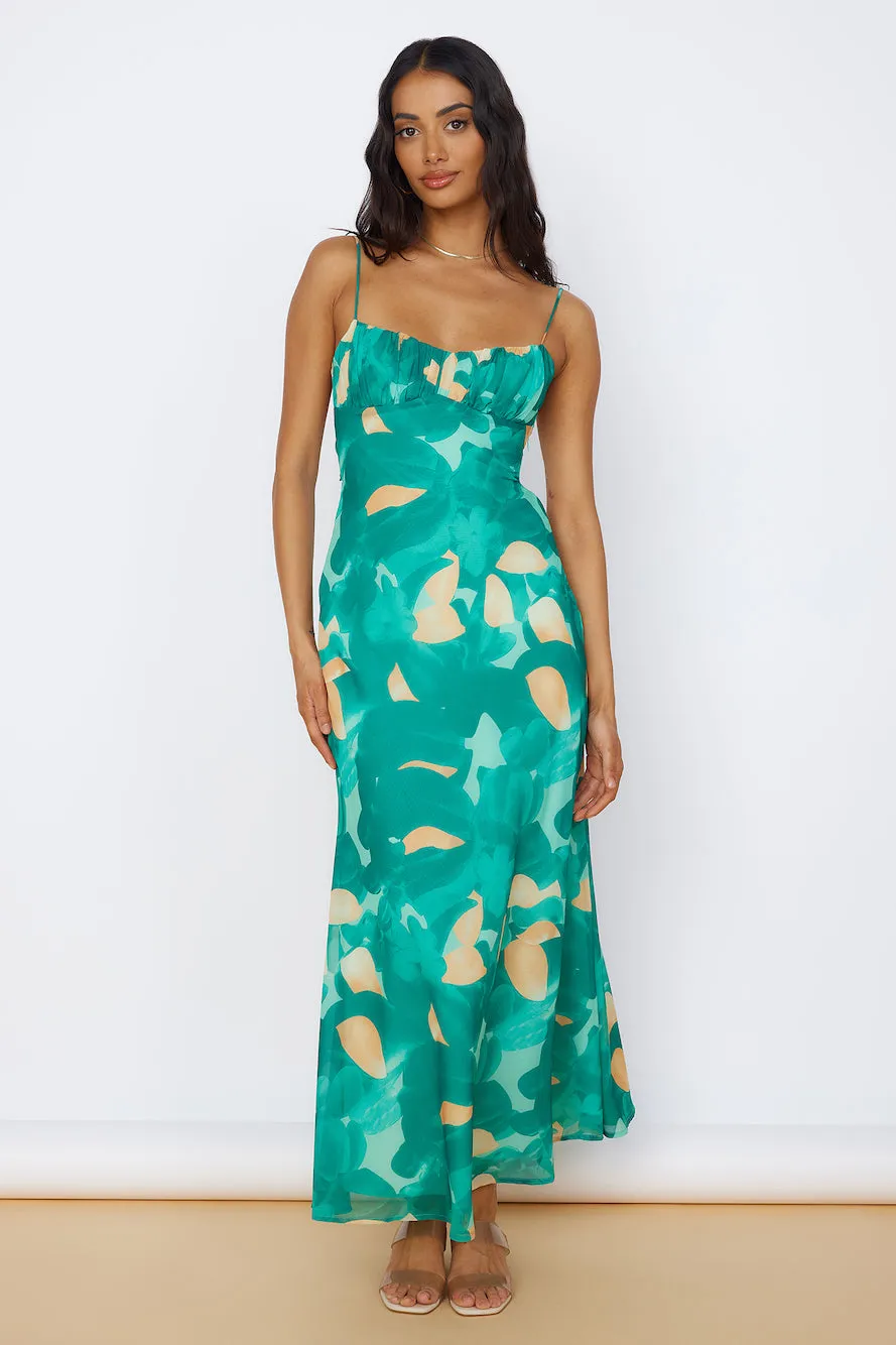 Fresh Start Maxi Dress Green