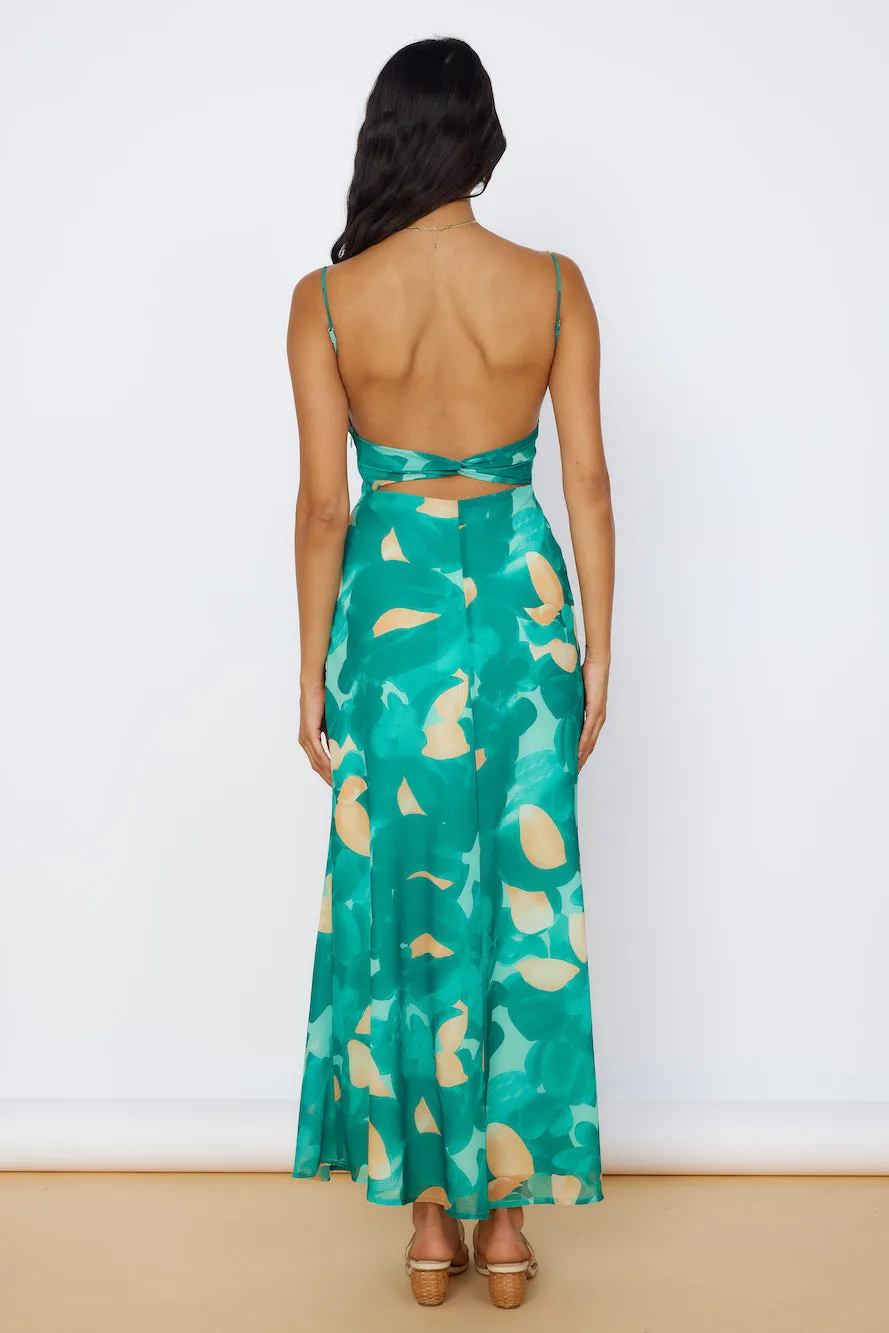 Fresh Start Maxi Dress Green