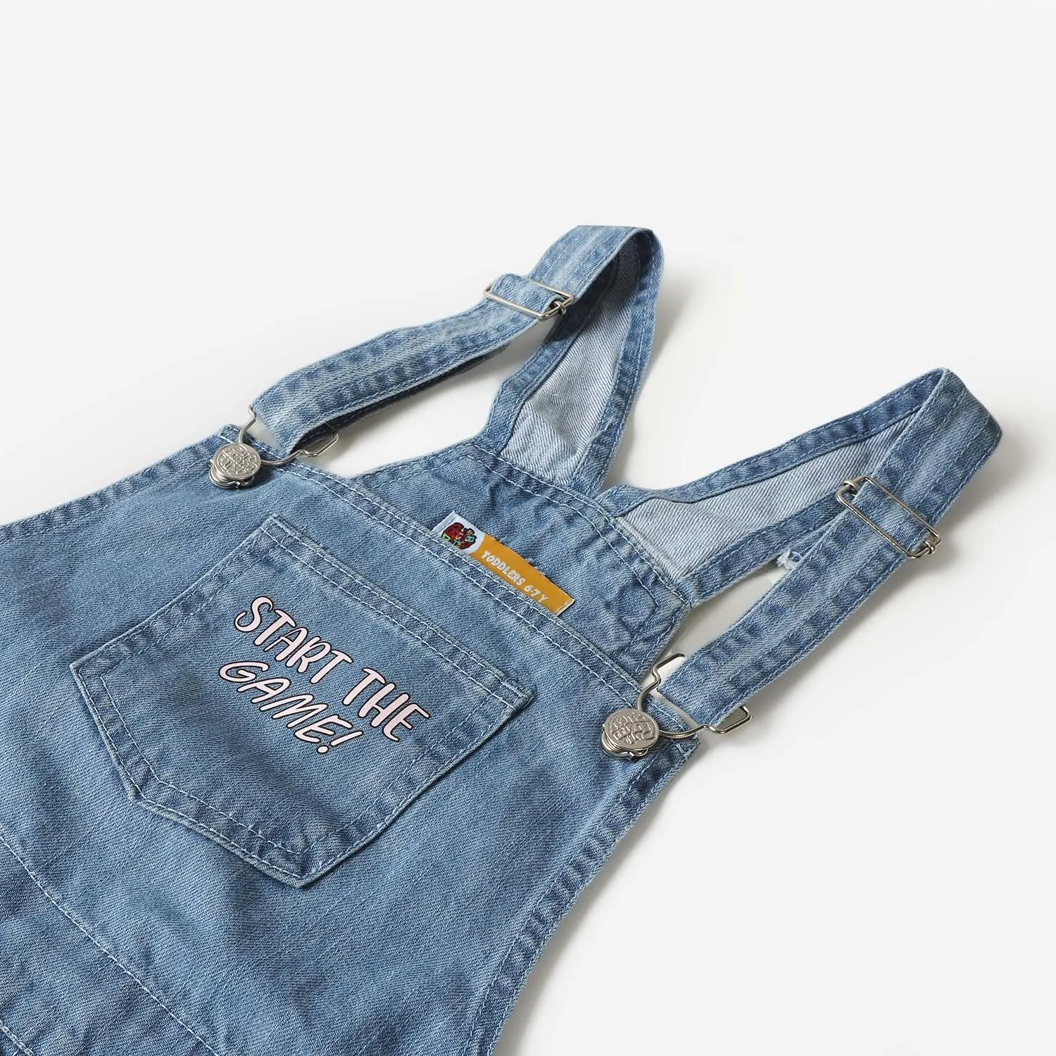 Girls Denim Over All Game - LIGHT BLUE