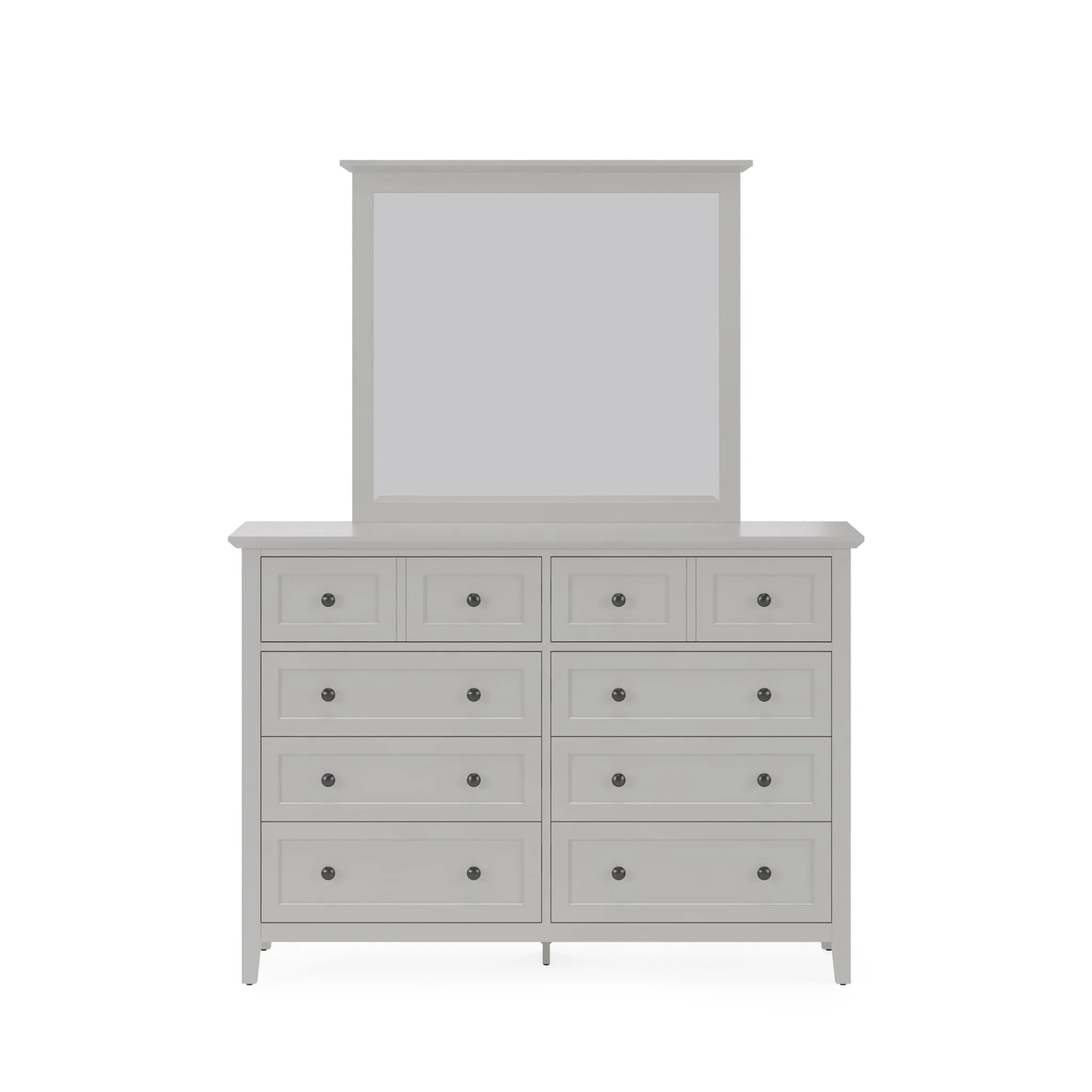 Grace Eight Drawer Dresser in Elephant Gray