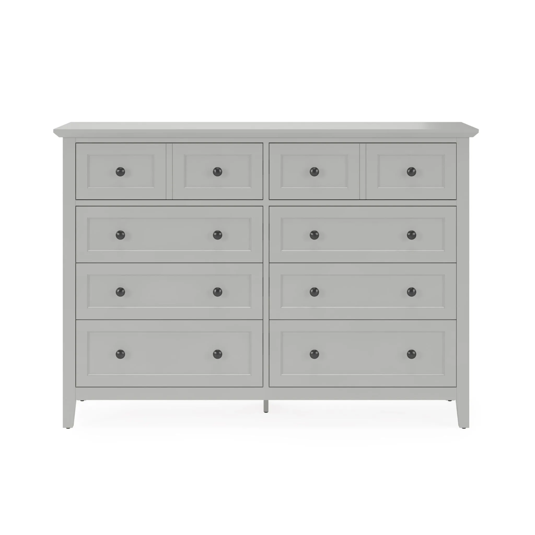 Grace Eight Drawer Dresser in Elephant Gray