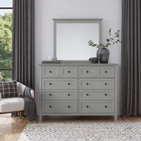 Grace Eight Drawer Dresser in Elephant Gray