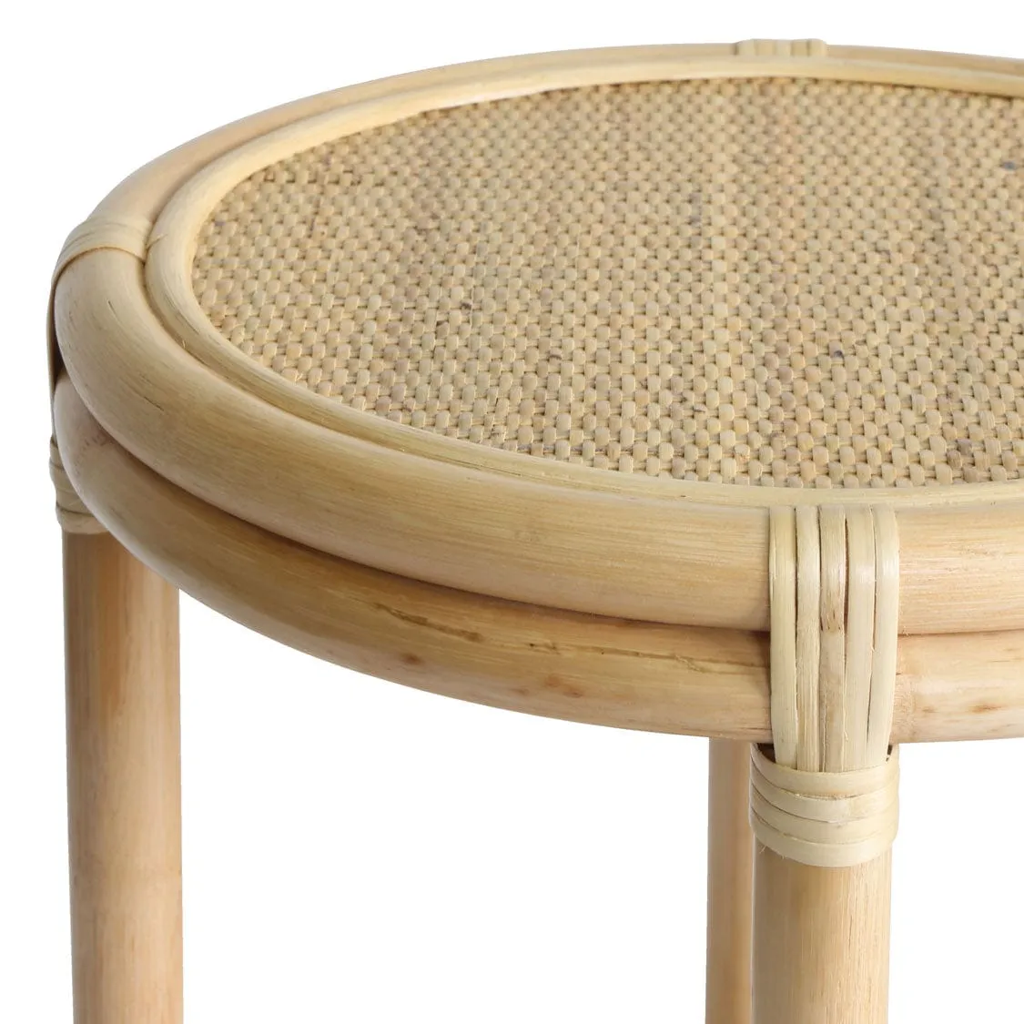 Havana Round Rattan Side Table