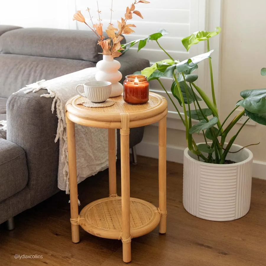 Havana Round Rattan Side Table