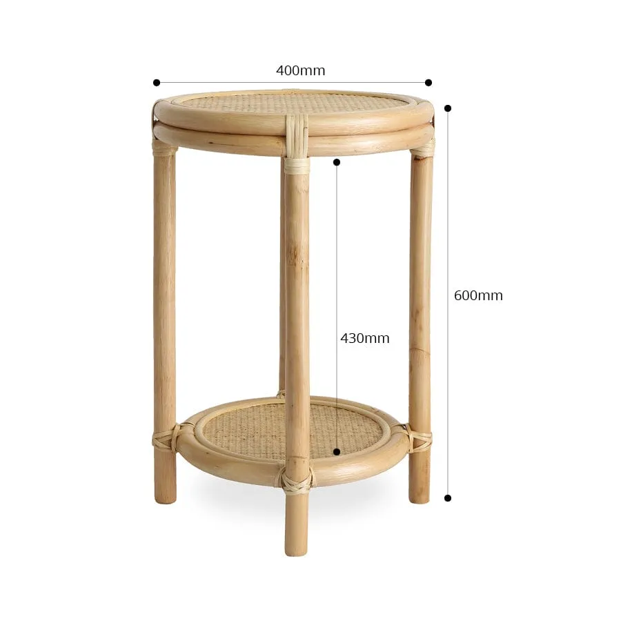 Havana Round Rattan Side Table