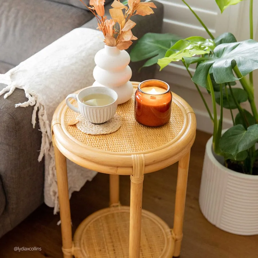 Havana Round Rattan Side Table