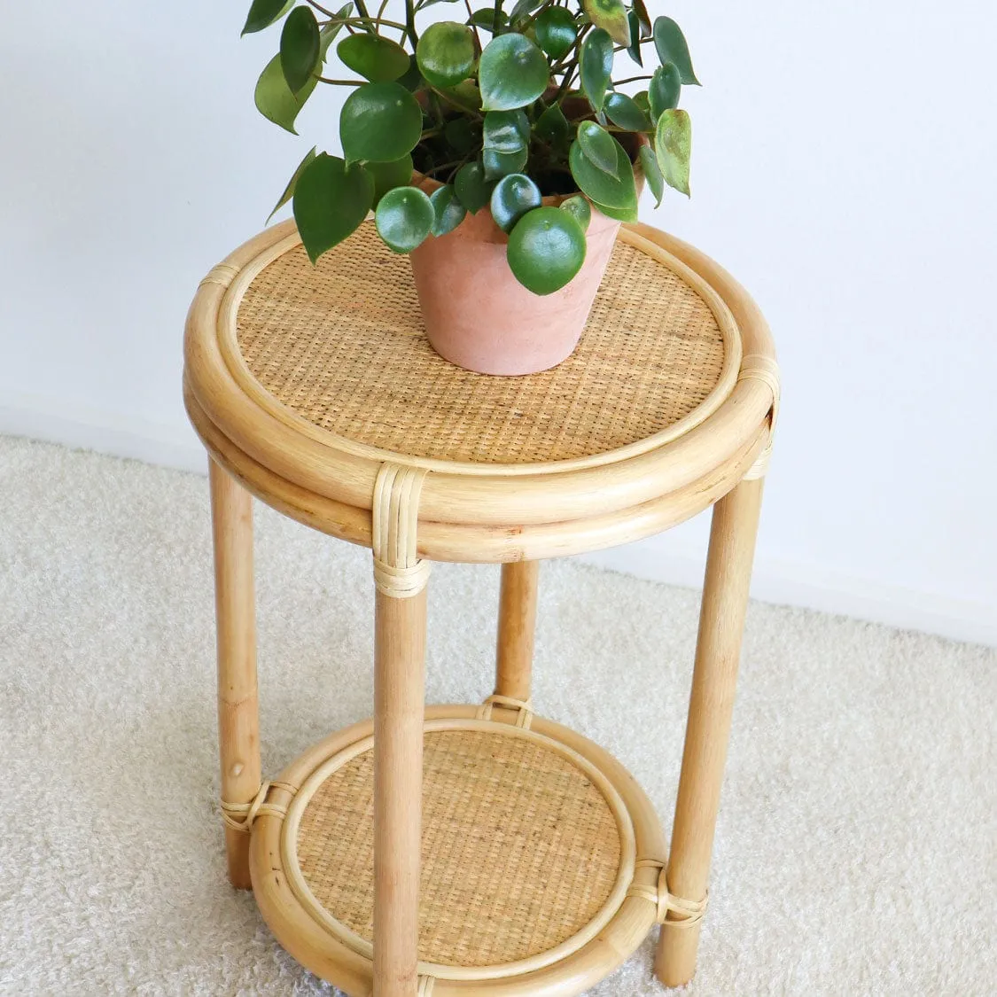 Havana Round Rattan Side Table