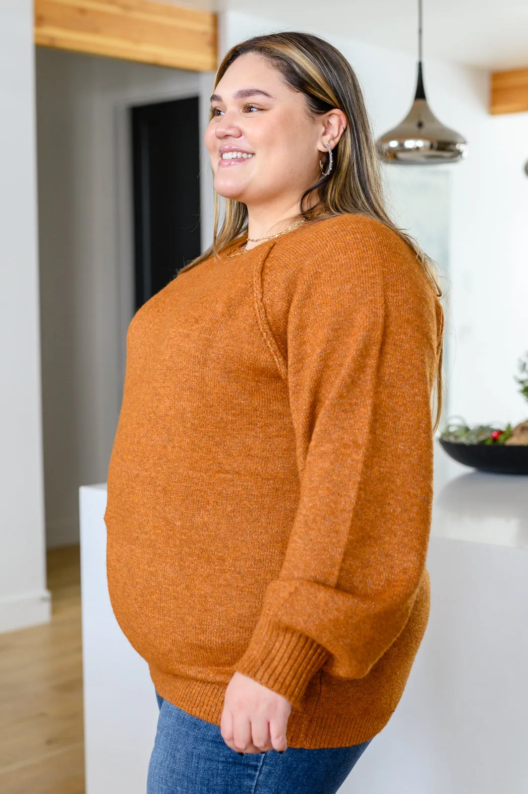 In Warm Arms Sweater in Rust