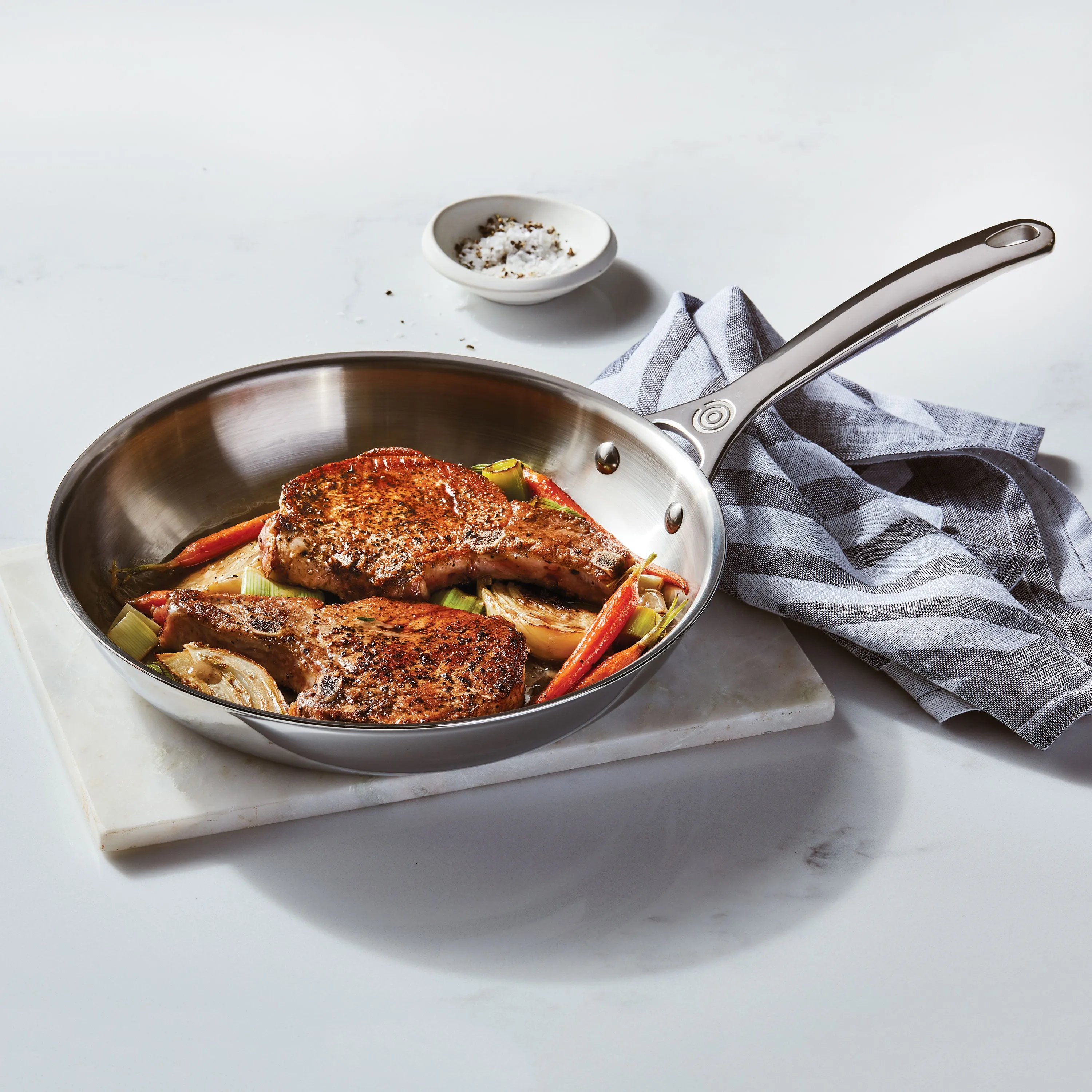 Le Creuset Stainless Steel 12" Skillet