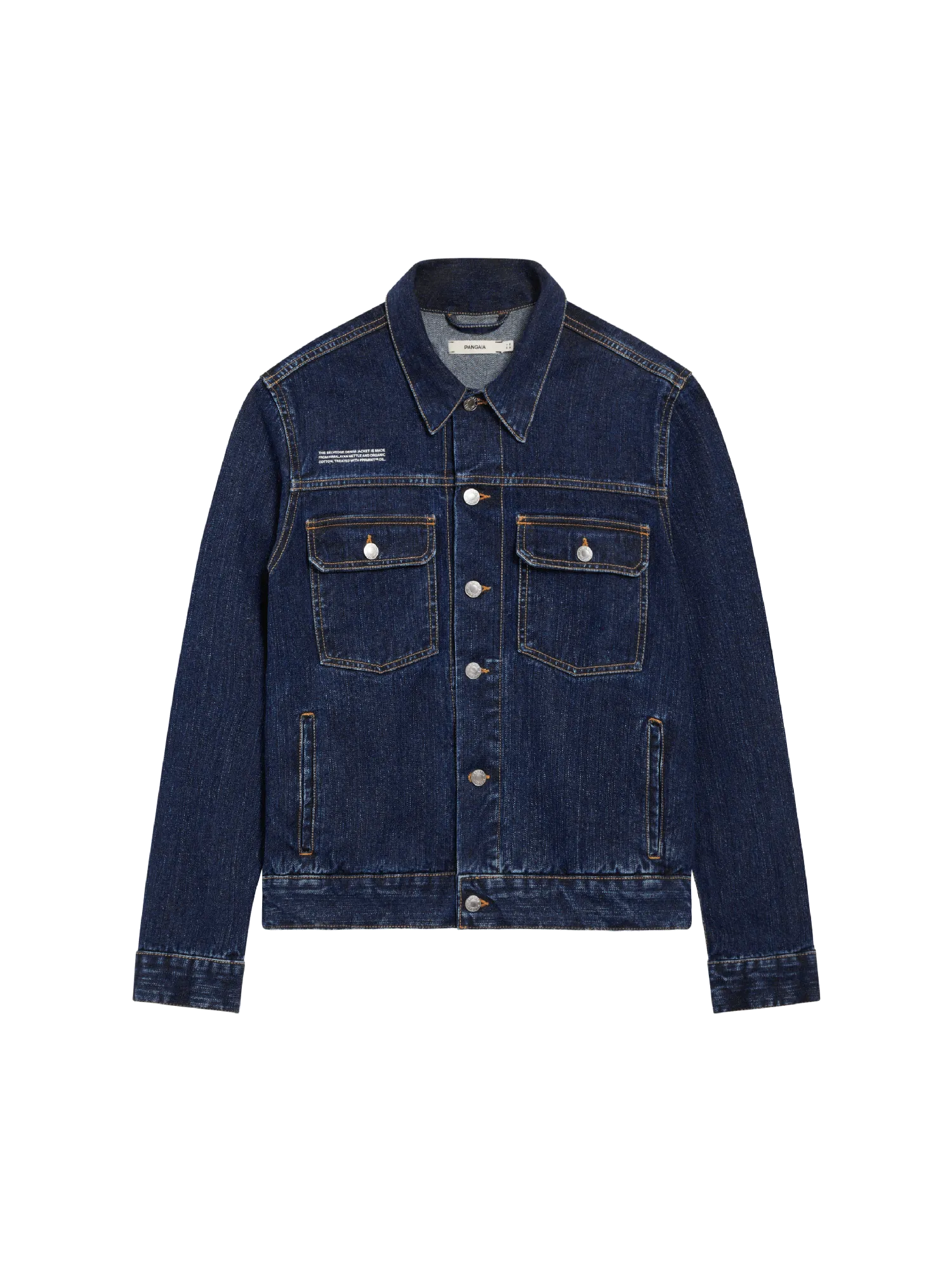 Mens Nettle Denim Jacket—rinse wash