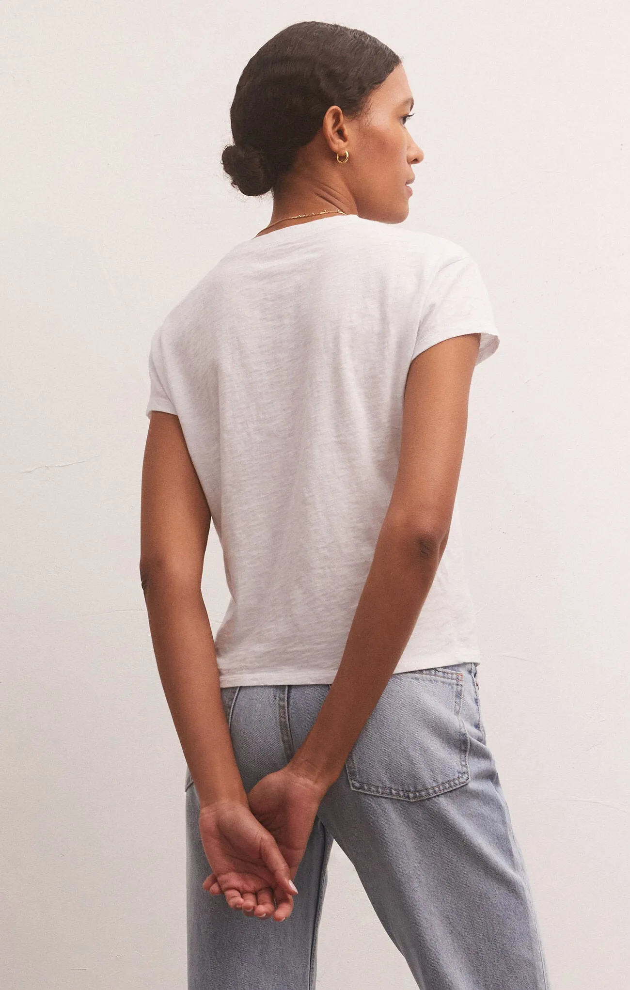 Modern Slub Tee-White