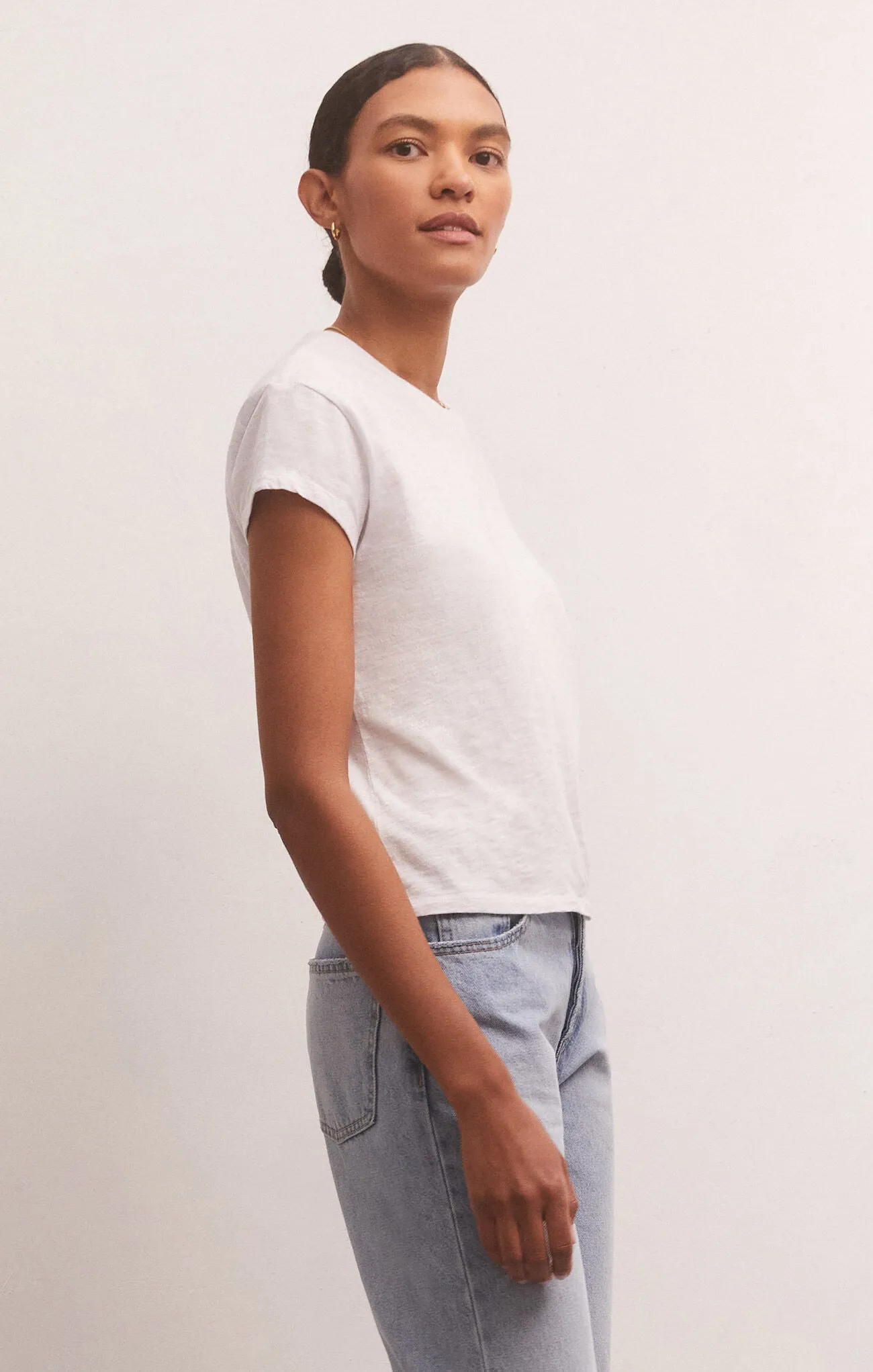 Modern Slub Tee-White