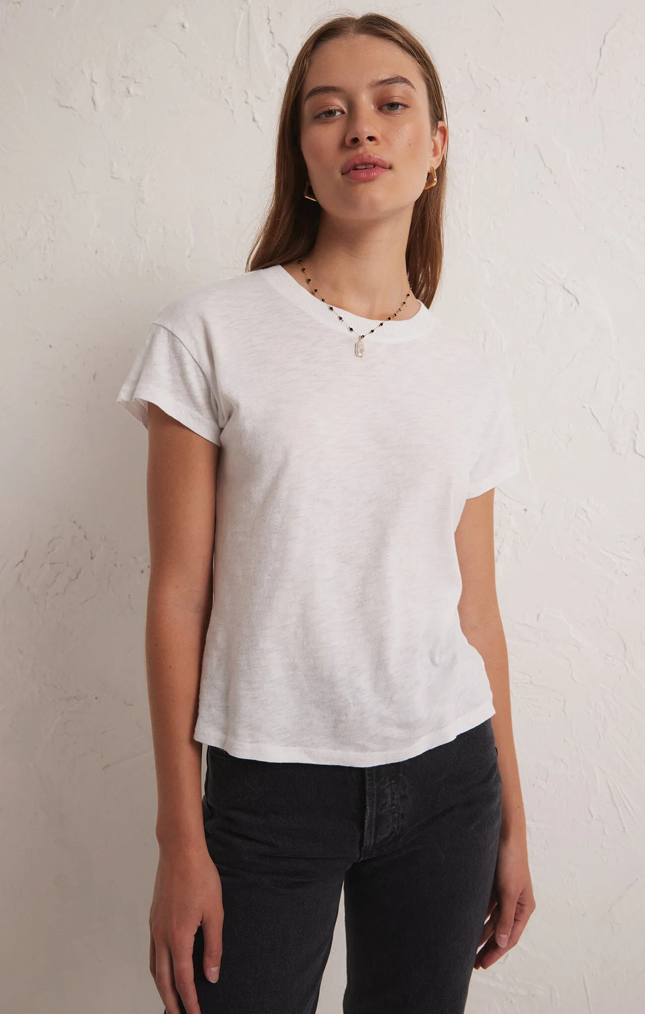 Modern Slub Tee-White