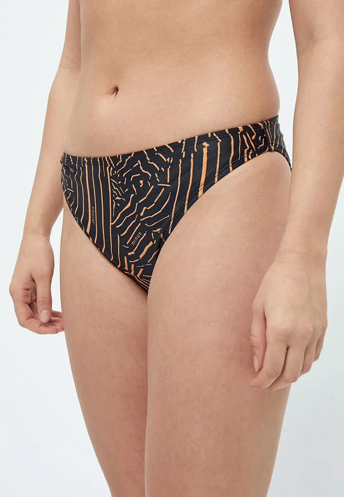 MSCilia Bikini Bottom - Orange Graphic Print