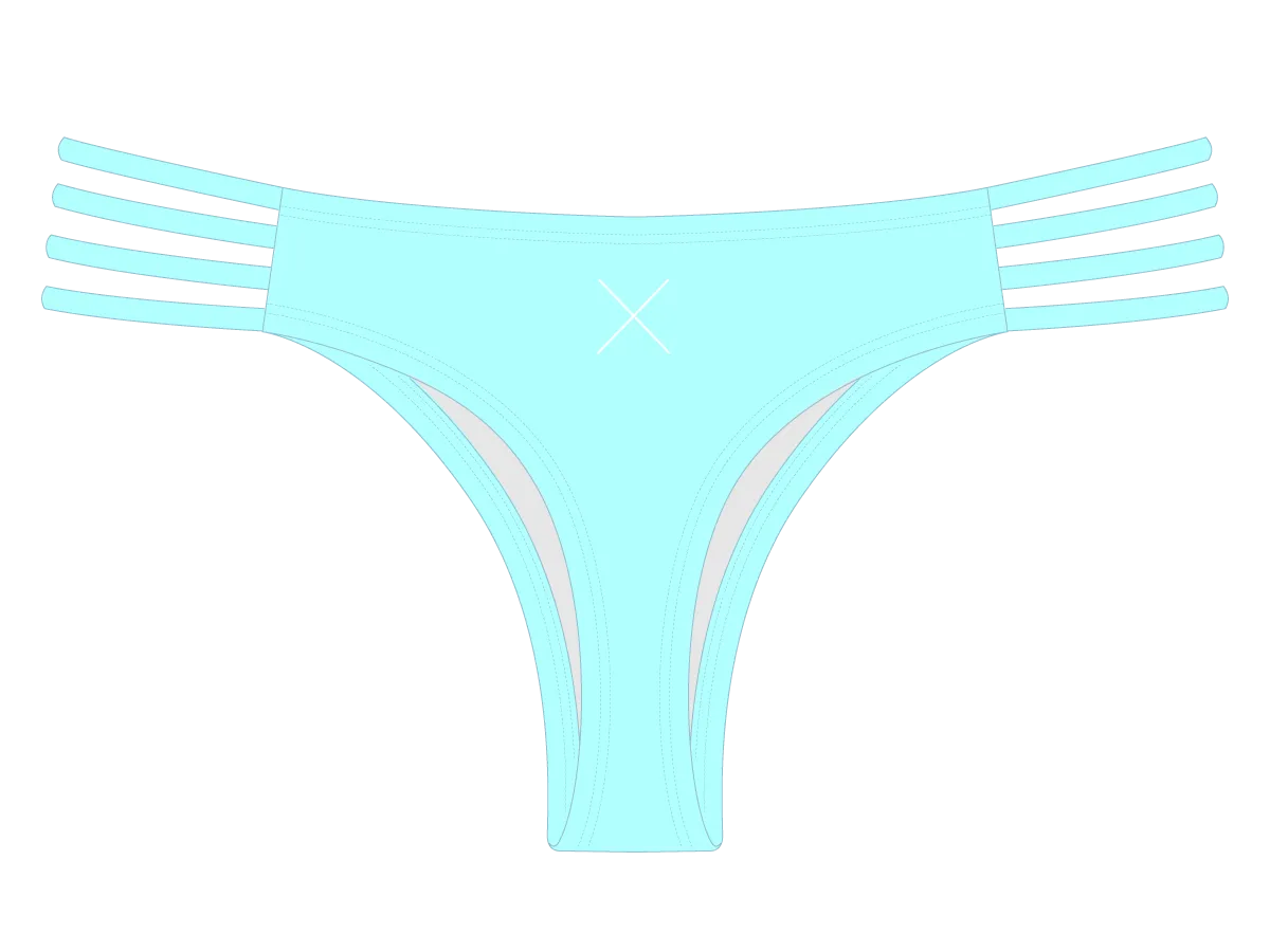 Off- Blue Classic Strap Bottoms