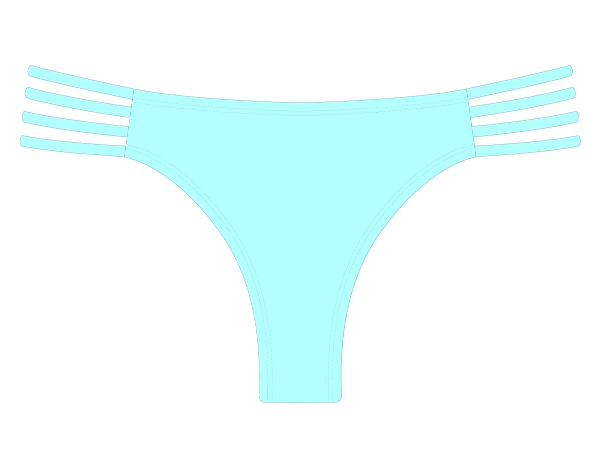 Off- Blue Classic Strap Bottoms