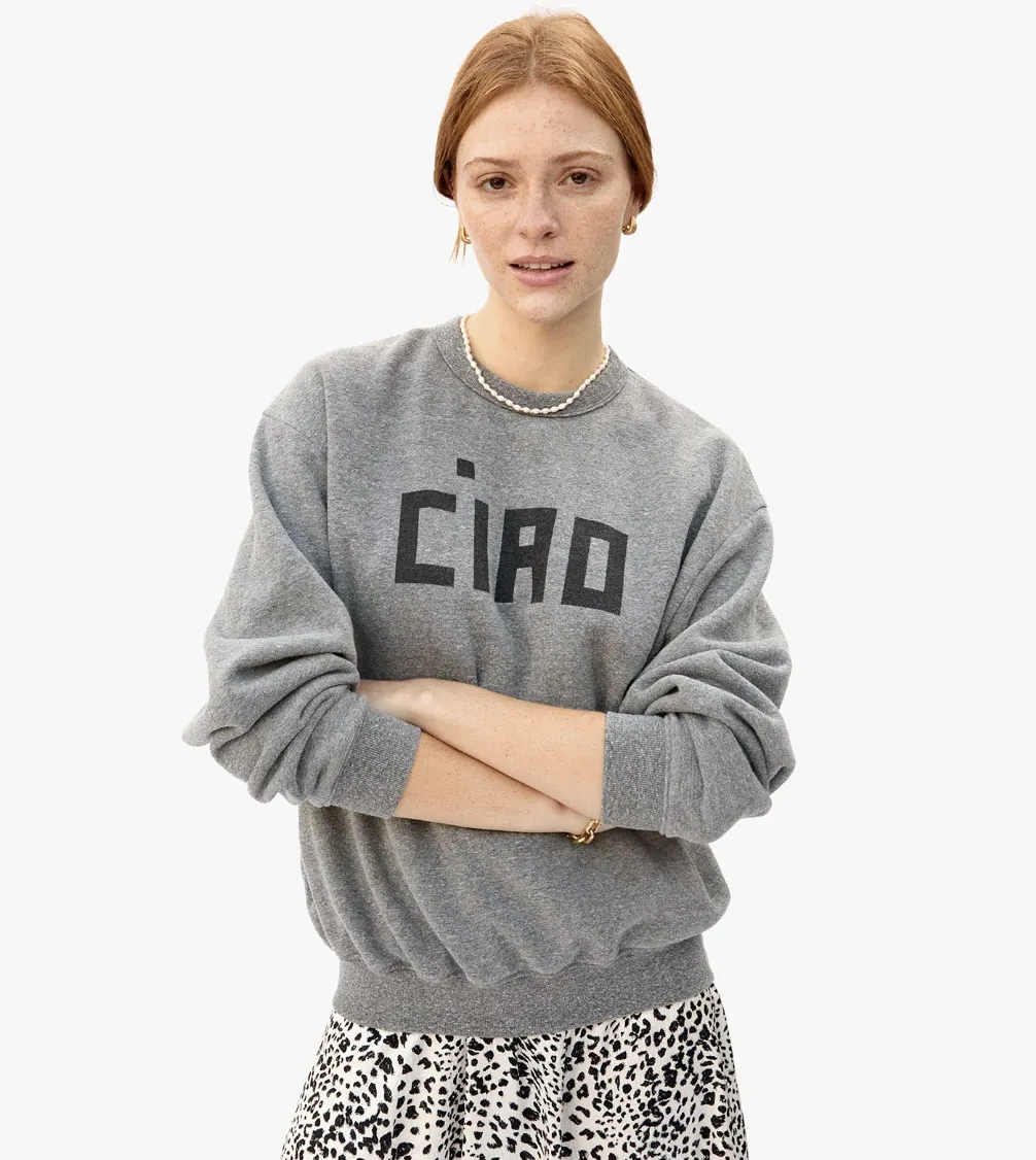 Oversized Ciao Sweatshirt~ Grey