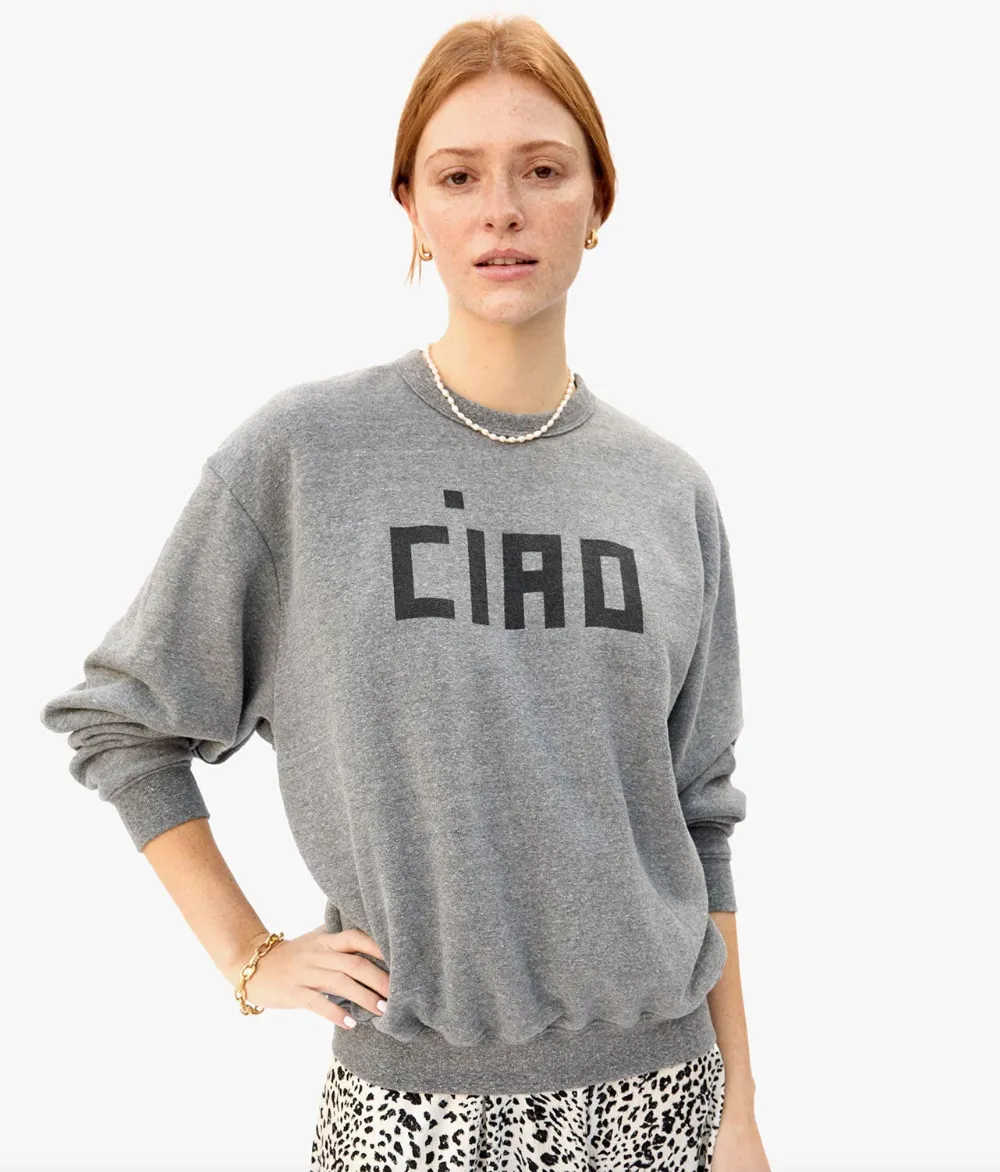 Oversized Ciao Sweatshirt~ Grey