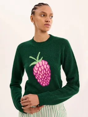 Pia Raspberry Jumper in Green