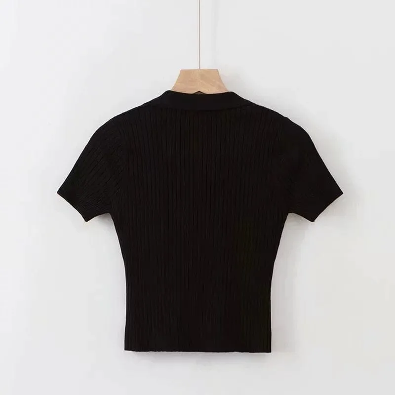 Rachel Polo Crop Top