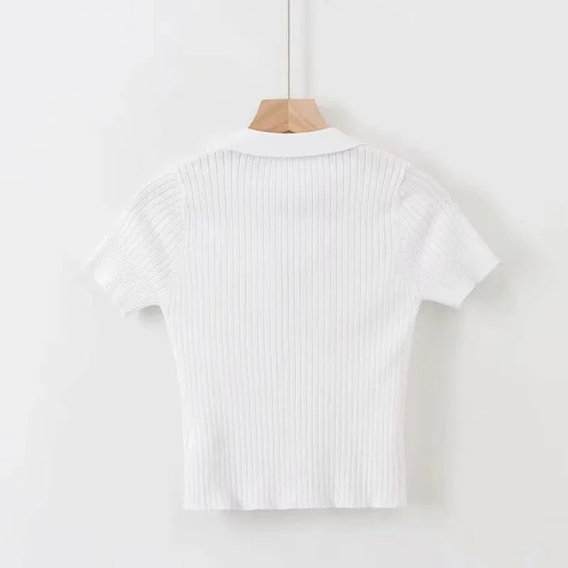 Rachel Polo Crop Top