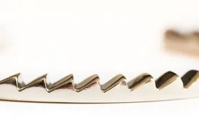 SILVER MINI ZIGZAG CUFF