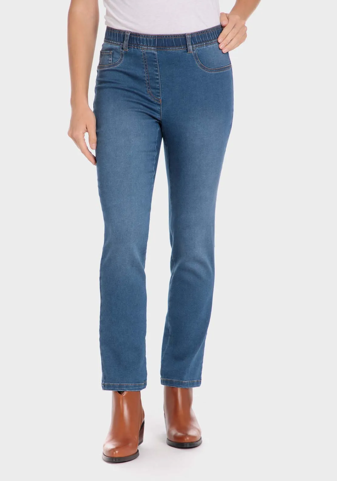 Skinny Denim Trousers - Blue