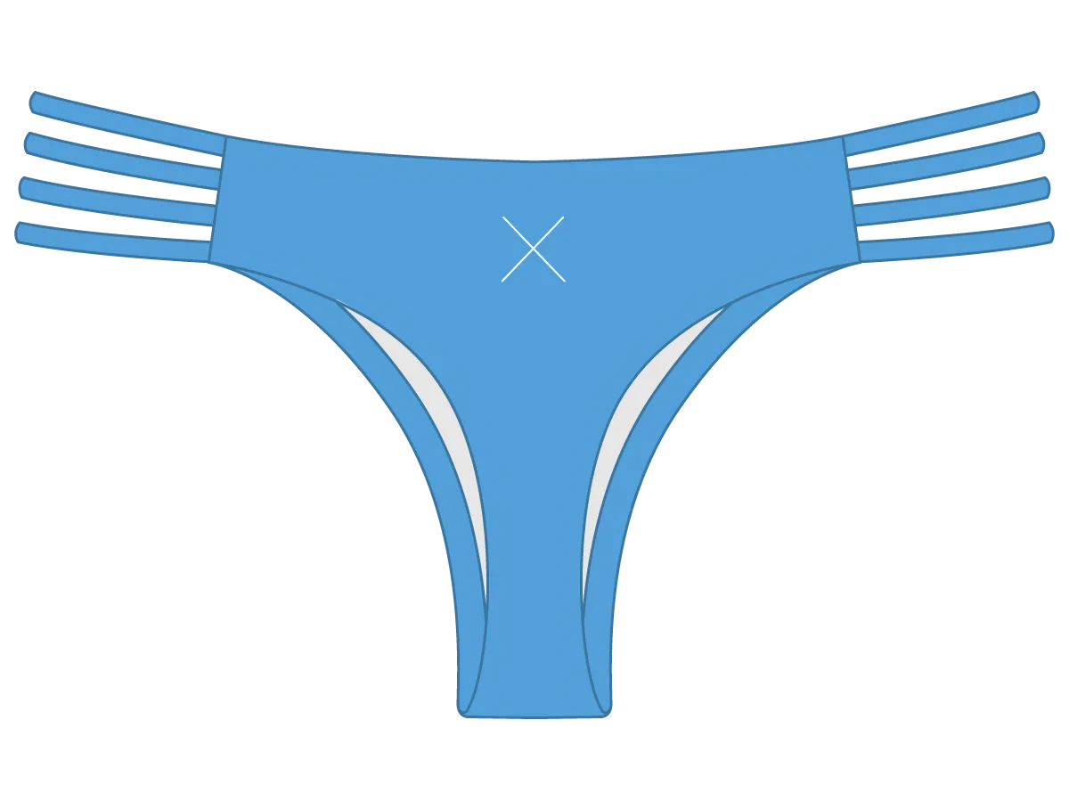 Sky Blue Classic Strap Bottoms