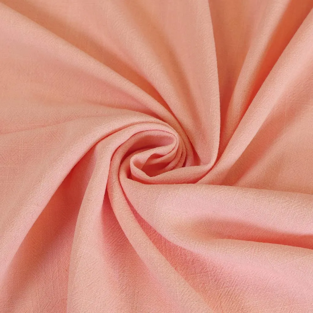 Spa - Peach, Viscose and Linen Woven Fabric